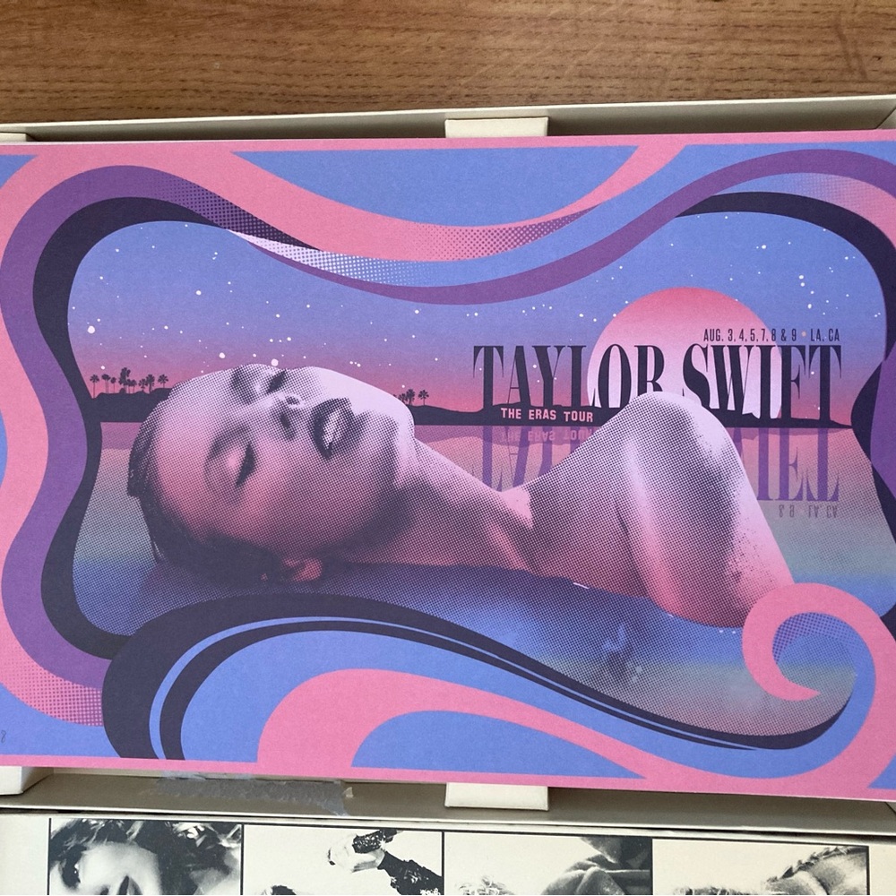 Taylor Swift Eras Tour VIP Merch Box Los Angeles CITY Box + Posters ONLY # LA
